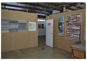 Studio - south wall and door